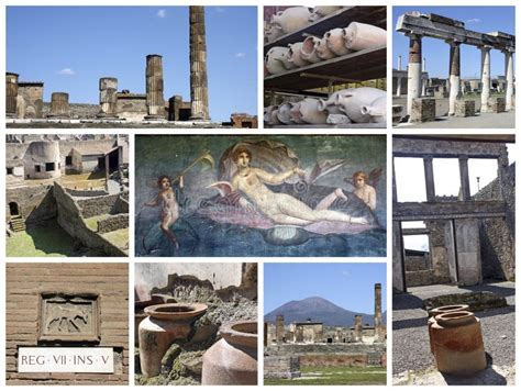 Murals in the Ancient Roman Pompeii, Italy Editorial Stock Image ...