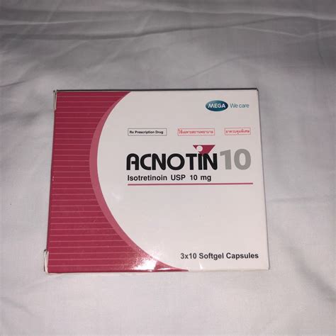 Acnotin 10 (Isotretinoin USP 10mg), Beauty & Personal Care, Face, Face Care on Carousell