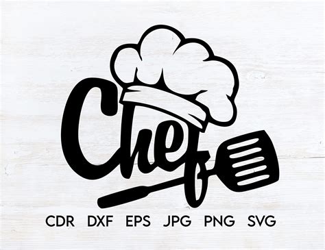 Chef Svg Geschnitten Datei Sofortiger Download Küche Silhouette