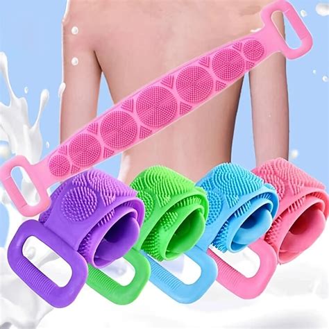 Silicone Back Scrubber For Shower Upgrade Body Brush For Men Women