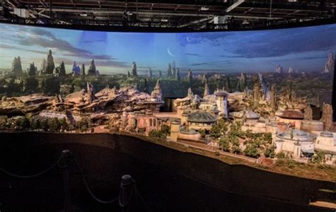 disney unveils model of star wars theme park which is set to open in 2019