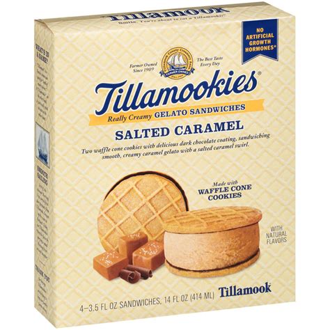 Tillamook Tillamookies Salted Caramel Gelato Sandwiches 4 3 5 Fl Oz