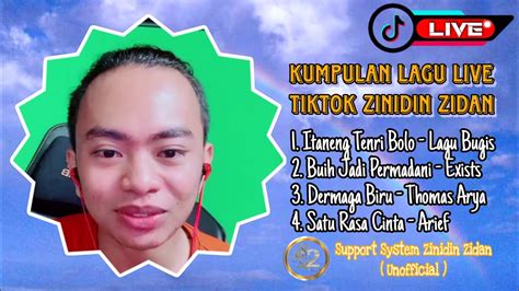 Live Tiktok Zidan Lagu Apapun Enak Dengernya Kalau Zidan Yang Bawain