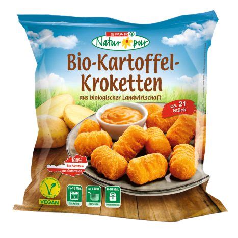 SPAR Natur pur Bio Kartoffeln Kroketten ca 21 Stück 500 G online