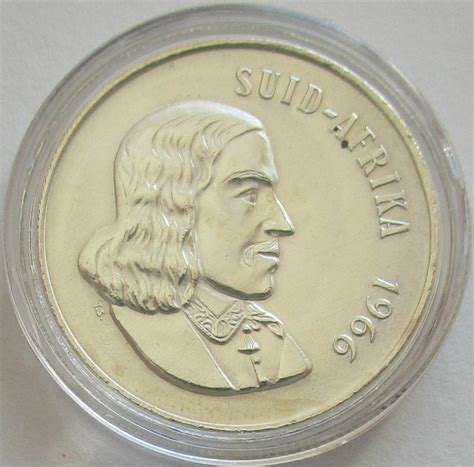 Südafrika 1 Rand 1966 Jan van Riebeeck Afrikaans Mago Muenzen 29 00