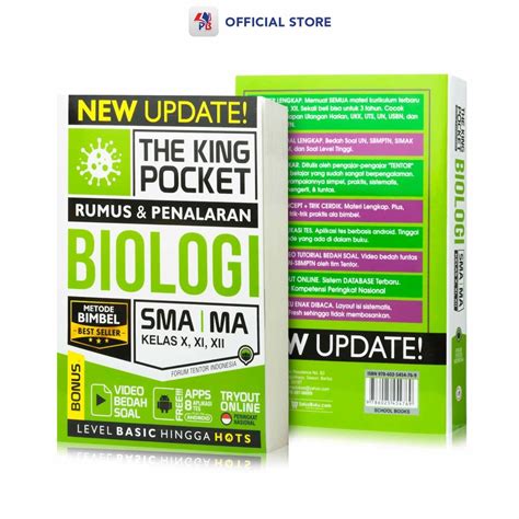 Jual KODE F3C3 Buku Kimia Matematika Fisika Biologi The King Pocket