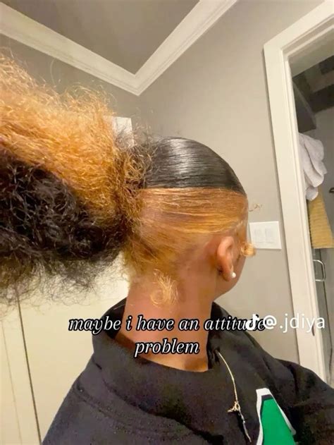 𝐏𝐑𝐄𝐓𝐓𝐘𝐁𝐋𝐔𝐍𝐓𝐙 In 2024 Natural Hair Bun Styles Pretty Hair Color