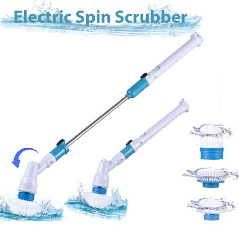 Electric Spin Scrubber4000mah Electric Scrubber With 3 Brush Heads