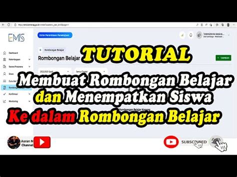 Cara Membuat Rombongan Belajar Di Emis 4 0 Tutorial Lengkap Dan Mudah