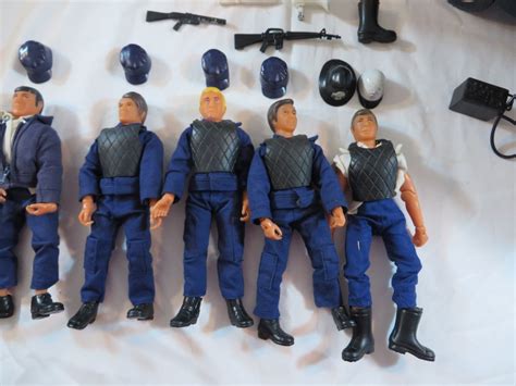 Swat Swat Team Van 7 Action Figures 1970s Toy Lot Ljn Tv Show