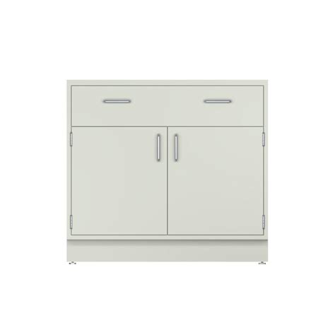 Steel Base Cabinet 36 Wide X 325 Tall 2 Door 1 Drawer Ada Height