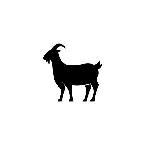 Simple Goat Icon Illustration Vector Goat Silhouette 34949762 Vector Art At Vecteezy