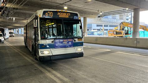 MTA On Board 2009 Orion VII NG Hybrid 4011 On The LGA Link Q70 SBS