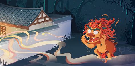 绘本故事 Nian The Monster_潘多树林-站酷ZCOOL 