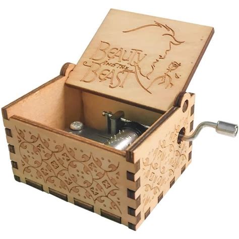 Jjqhyc Bote Musique Manivelle En Bois Mini Conception Vintage Cadeau