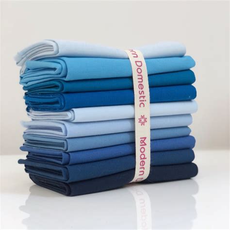 Kona Fat Quarter Bundle Blues Pc Modern Domestic