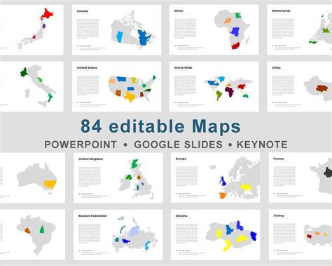 Editable Map Powerpoint Template, World Map Powerpoint Fully Editable ...