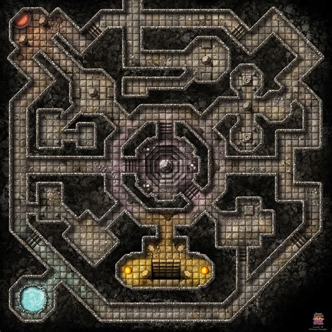 Rpg Dungeon Map Temple