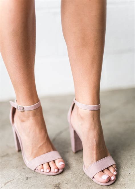 Desert Rose Suede Heels Jessakae New Arrivals Pink Sandals Pink