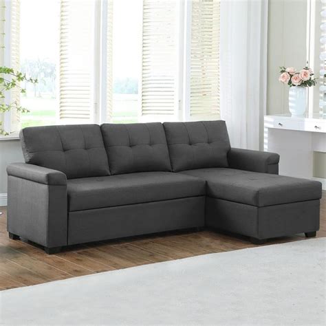 Furny Alivoya Seater Fabric Rhs L Shape Sofa Set Dark Grey Amazon