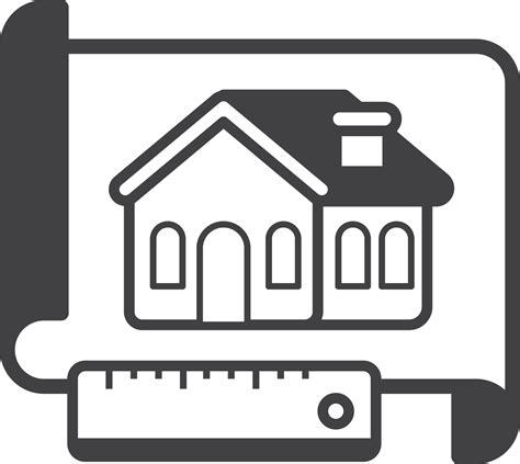 Ilustração De Plano De Construção De Casa Em Estilo Minimalista 16415288 Png