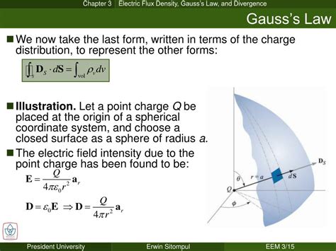 Ppt Chapter 3 Electric Flux Density Gausss Law And Divergence