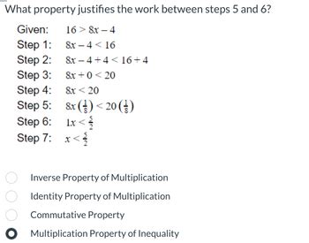 Answered Inverse Property Of Multiplication Identity Property Of