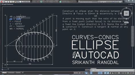 Ellipse Construction In Autocad Made Easy Eccentricity Method