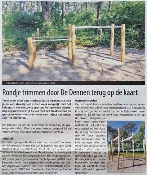 Rondje Trimmen De Dennen Terug Op De Kaart Stift Texel