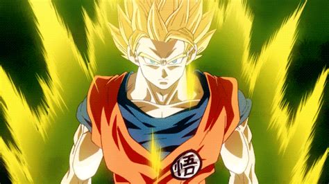 Super Saiyan Power Up Dragon Ball Z Animated 