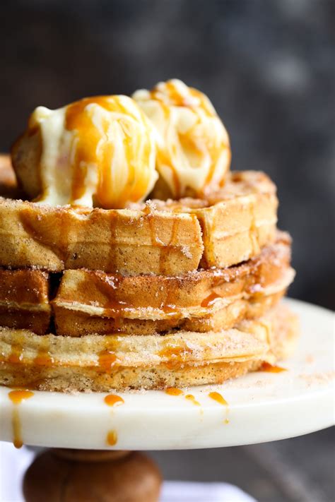 Churro Waffles Made With Rapid Rise Yeast These Are Out Of Control