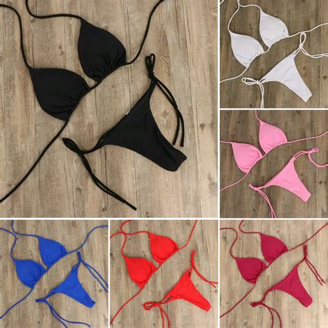 Zomer Strand Bandage Bikini Sets Vrouwen Sexy Swimwear Micro Bikini Set