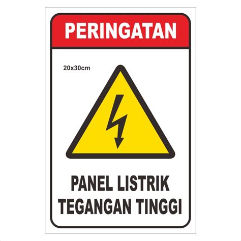 Jual STIKER PANEL LISTRIK 10X14CM Shopee Indonesia