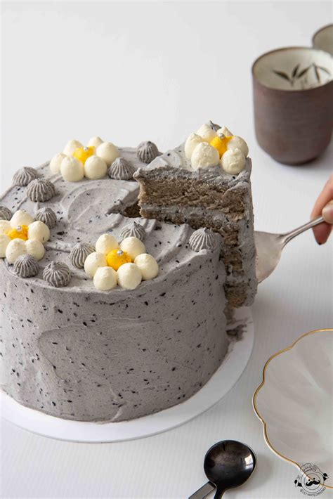 Black Sesame Cake Recipe