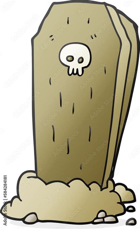 cartoon spooky coffin Stock Illustration | Adobe Stock