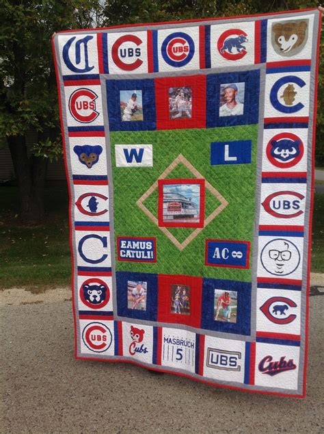 Chicago Cubs Quilt Tshirt Quilt Quilts Baseball Quilt