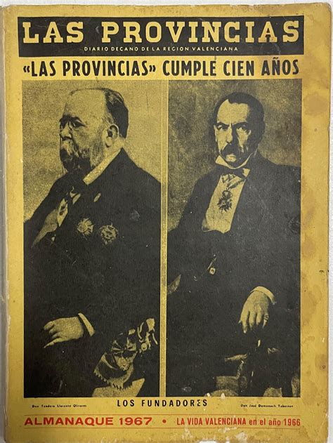 Las Provincias Cumple Cien Años Almanaque 1967 Bueno Encuadernación