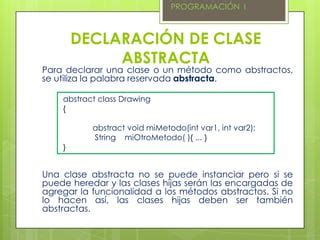 Clases Abstractas E Interfaces En Java Ppt