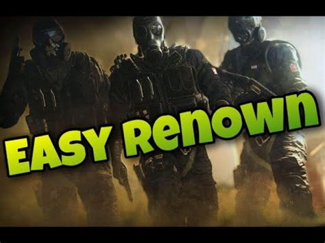 How To Farm Fast And Easy Renown In Rainbow Six Siege Void Edge YouTube