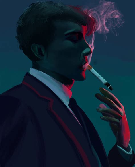 Man smoking a Cigarette by igipigiel on DeviantArt