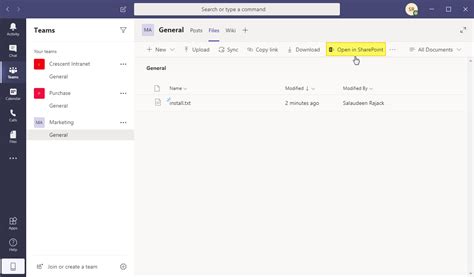 Microsoft Teams Sharepoint Architecture