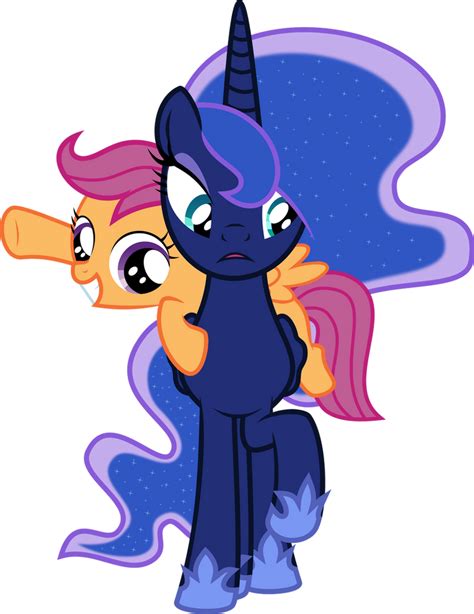 Princess Luna And Scootaloo By Abydos91 On Deviantart