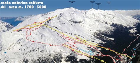 Mappa Delle Piste Livigno Ski Area Mottolino E Carosello 3000