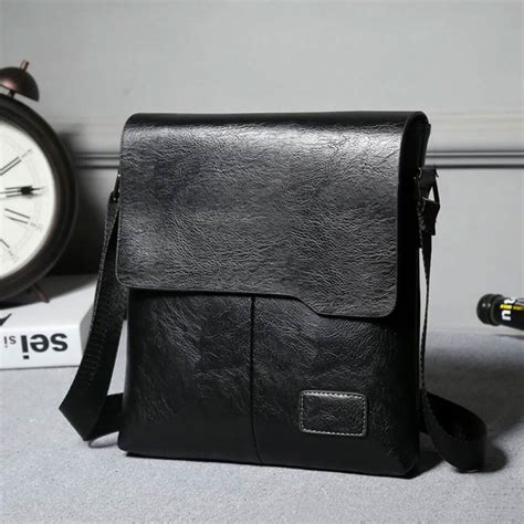 Rhodey Tas Selempang Pria Messenger Bag Pu Leather Dengan Dompet