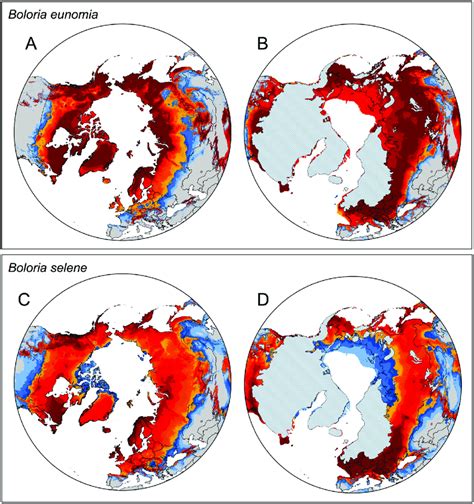 Species Distribution Models Sdms Showing The Climatically Suitable