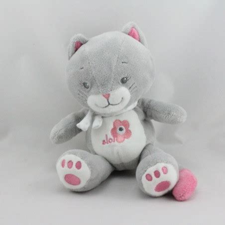 Doudou Chat Gris Rose Arthur Et Lola Bebisol