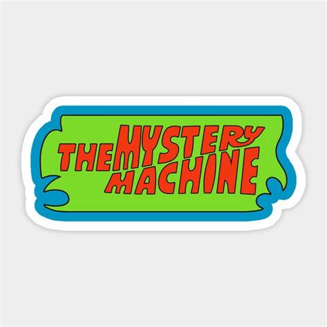 Mystery Machine Logo Sticker - Retro Scooby Doo Design