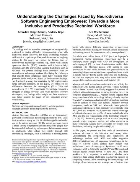 Pdf Understanding The Challenges Faced By Neurodiverse Merrie