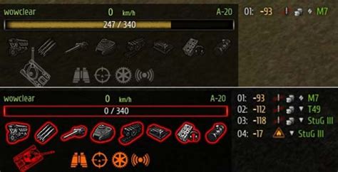 WOT Minimalist panel damage v 0 9 1 Mod Packs Mod für World Of Tanks