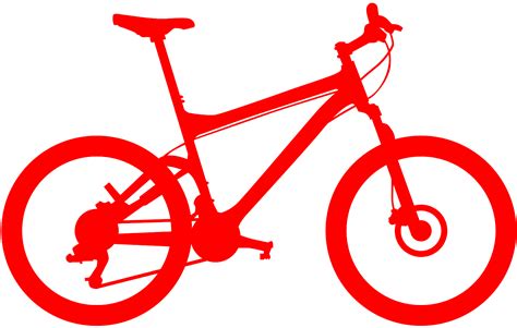 Mountain Bike Silhouette Free Vector Silhouettes